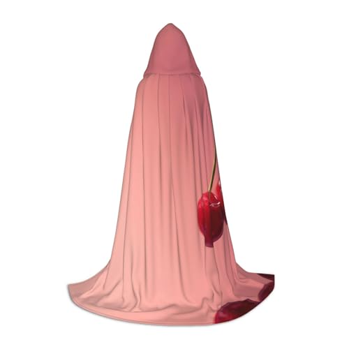 JDbncxe S Halloween Kapuzen Umhang Kleine Kirsche Druck - Unisex Kostüm Umhang für Cosplay, Comic Ausstellung, Karneval Party JDbncxe S Halloween Kapuzen Umhang Kleine Kirsche Druck - Unisex Kostüm Umhang für Cosplay, Comic Ausstellung, Karneval Party von JDbncxe