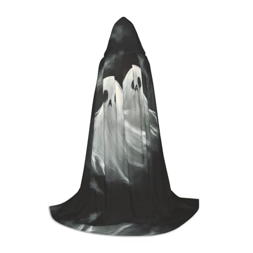 JDbncxe S Halloween Kapuzenumhang Schwebender Geist Druck - Unisex Kostüm Umhang für Cosplay, Comic Ausstellung, Karneval Party JDbncxe S Halloween Kapuzenumhang Schwebender Geist Druck - Unisex Kostüm Umhang für Cosplay, Comic Ausstellung, Karneval Party von JDbncxe