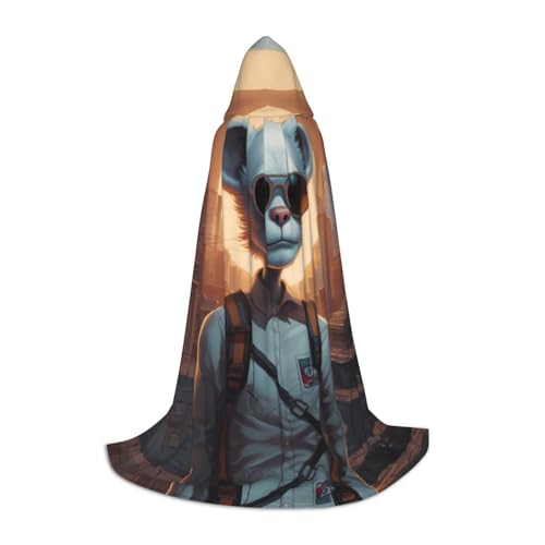 JDbncxe S Halloween Kapuzenumhang Technologie Katze Menschen Druck - Unisex Kostüm Umhang für Cosplay, Comic Ausstellung, Karneval Party JDbncxe S Halloween Kapuzenumhang Technologie Katze Menschen Druck - Unisex Kostüm Umhang für Cosplay, Comic Ausstellung, Karneval Party von JDbncxe
