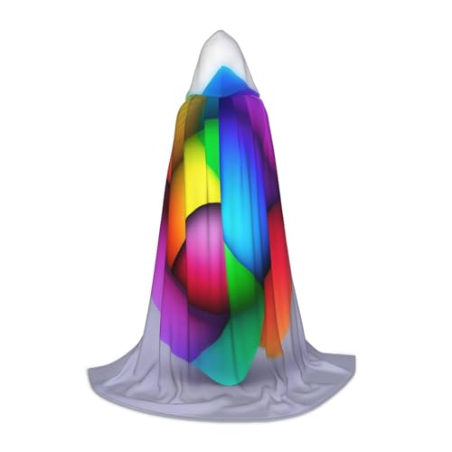 JDbncxe S Halloween-Kapuzenumhang ohne Schlaufe, Farbkollisionsdruck, Unisex-Kostüm-Umhang für Cosplay, Comic-Ausstellung, Karnevalsparty JDbncxe S Halloween-Kapuzenumhang ohne Schlaufe, Farbkollisionsdruck, Unisex-Kostüm-Umhang für Cosplay, Comic-Ausstellung, Karnevalsparty von JDbncxe