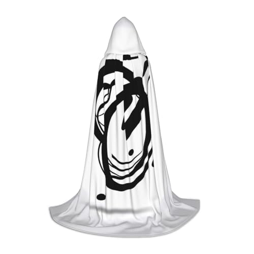 L Halloween Kapuzenumhang Der Tanz der Musiksymbole Druck - Unisex Kostüm Umhang für Cosplay, Comic Ausstellung, Karneval Party L Halloween Kapuzenumhang Der Tanz der Musiksymbole Druck - Unisex Kostüm Umhang für Cosplay, Comic Ausstellung, Karneval Party von JDbncxe