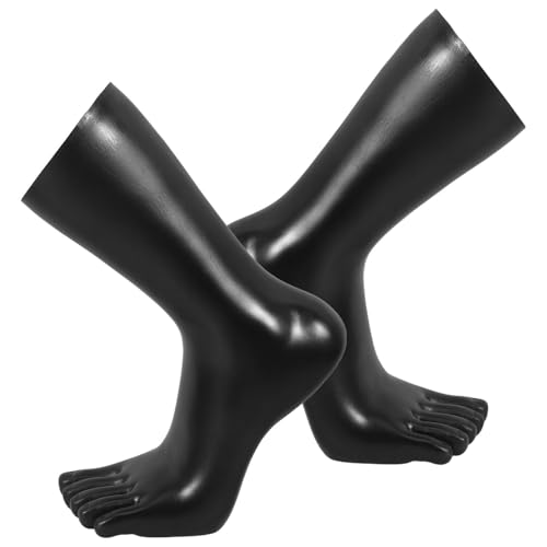 JECOMPRIS Realistischer Schwarzer Kunststoff-fußmodell-präsentationsständer Für Socken Und Fußkettchen Für Damen Im Einzelhandel von JECOMPRIS