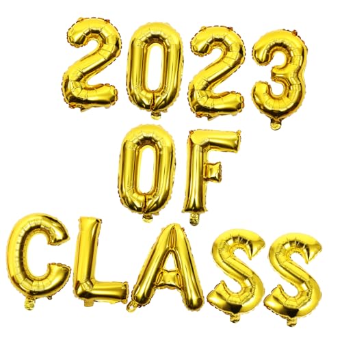 JECOMPRIS 1 Satz Abschlussballons für Graduationsfeier Dekoration für Abschlussfeiern Goldene Class Of Luftballons Party Adornment für Unvergessliche JECOMPRIS 1 Satz Abschlussballons für Graduationsfeier Dekoration für Abschlussfeiern Goldene Class Of Luftballons Party Adornment für Unvergessliche von JECOMPRIS