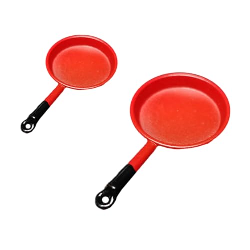 JECOMPRIS 1 Satz Mini Bratpfanne Pfanne Aus Legierung Maßstab Für Puppenhaus Leicht Und Handlich Realistische Und Verarbeitung Spielzeugküchen 2 Stück JECOMPRIS 1 Satz Mini Bratpfanne Pfanne Aus Legierung Maßstab Für Puppenhaus Leicht Und Handlich Realistische Und Verarbeitung Spielzeugküchen 2 Stück von JECOMPRIS