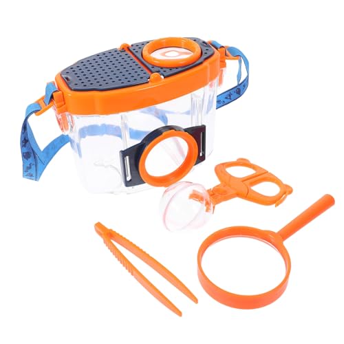 JECOMPRIS 1 Set Insektenbeobachtungsbox Kit Behälter Insektengehäuse Lupen Lupenbetrachter Für Eingebautes Beobachtungswerkzeug Outdoor Erkundungswerkzeug Orange Abs JECOMPRIS 1 Set Insektenbeobachtungsbox Kit Behälter Insektengehäuse Lupen Lupenbetrachter Für Eingebautes Beobachtungswerkzeug Outdoor Erkundungswerkzeug Orange Abs von JECOMPRIS