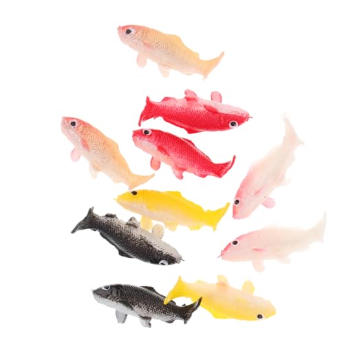 JECOMPRIS 10 Stück Mini-koi-Modell Dekorativ Party Realistisch Grün Puppenstubenfisch Aquarium Miniatur Wasser- Winzige Fische Teich Für Klein Gefälscht Dekorationen Baden Tank Karpfen Harz JECOMPRIS 10 Stück Mini-koi-Modell Dekorativ Party Realistisch Grün Puppenstubenfisch Aquarium Miniatur Wasser- Winzige Fische Teich Für Klein Gefälscht Dekorationen Baden Tank Karpfen Harz von JECOMPRIS