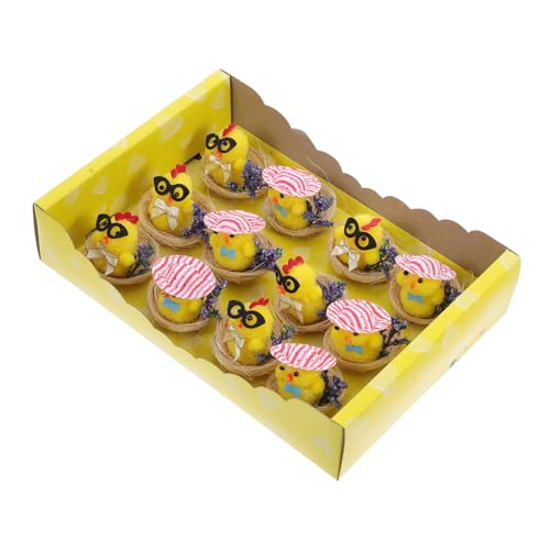 JECOMPRIS 12 Stück -miniküken Osterküken Dekorationen Ostern Hühnereier Mini-hühnerfiguren Hühnerkorb Zu Ostern Hühnchenspielzeug Hühnergartenverzierung Mini-spielzeugfiguren Plastik JECOMPRIS 12 Stück -miniküken Osterküken Dekorationen Ostern Hühnereier Mini-hühnerfiguren Hühnerkorb Zu Ostern Hühnchenspielzeug Hühnergartenverzierung Mini-spielzeugfiguren Plastik von JECOMPRIS