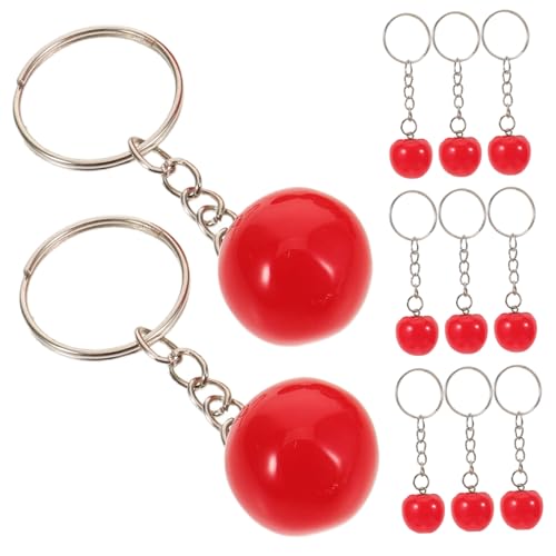 JECOMPRIS 16 Stück Teiliges Tomaten Schlüsselanhänger aus Realistischem Harz Lebendige Gemüseform Vielseitiger Rucksack und Taschenanhänger Kompakt für Partygeschenke und Outdoor Aktivitäten von JECOMPRIS