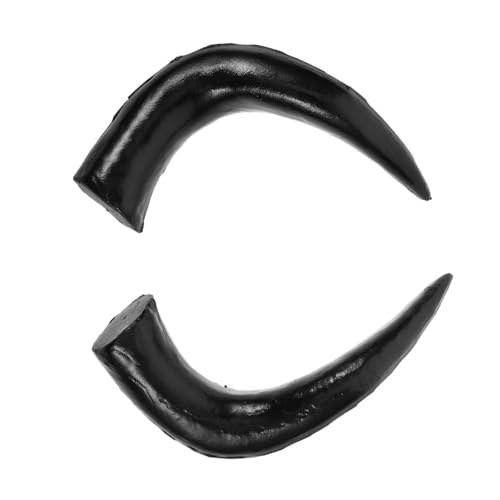 JECOMPRIS 1Paar Künstliche Ochsenhorn Haarspangen Dekorative Clips für Halloween und Cosplay Langlebige Haaraccessoires für Parties und Besondere Anlässe von JECOMPRIS