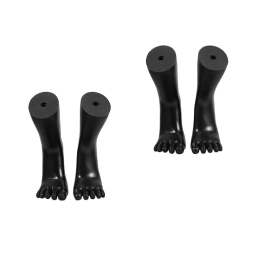 JECOMPRIS 2 Paar Fußformen Für Den Einzelhandel Fußschuhmodell Schaufensterpuppenbeine Weiblich Mannequin-fuß Aus Silikon Kunststoff-fußmodell Für Frauen Socken Zeigen Black Plastik JECOMPRIS 2 Paar Fußformen Für Den Einzelhandel Fußschuhmodell Schaufensterpuppenbeine Weiblich Mannequin-fuß Aus Silikon Kunststoff-fußmodell Für Frauen Socken Zeigen Black Plastik von JECOMPRIS