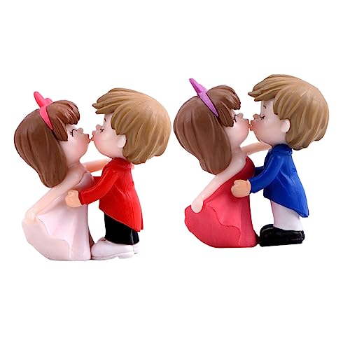 JECOMPRIS 2 Paare Paar Küsst Ornamente Hochzeitstorte Figuren Paar Hochzeitsdekorationen Miniatur-modell Für Paare Tortenaufsatz Für Paare Paarverzierung Brautpaar Plastik JECOMPRIS 2 Paare Paar Küsst Ornamente Hochzeitstorte Figuren Paar Hochzeitsdekorationen Miniatur-modell Für Paare Tortenaufsatz Für Paare Paarverzierung Brautpaar Plastik von JECOMPRIS