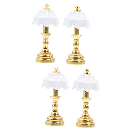 JECOMPRIS 2 Sätze Tischlampe Vintage Modellbeleuchtung Für Puppenhaus Miniaturmöbel Hochwertige Metallverarbeitung Für DIY Kreative Dekoration 2 Stücke * 2 von JECOMPRIS