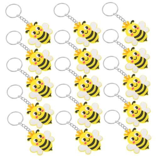 JECOMPRIS 24Stücke Bienenthema Schlüsselbund Süße Cartoon Bienen Schlüsselanhänger Für Kindergeburtstag Party Gefälligkeiten Und Shower Dekorationen JECOMPRIS 24Stücke Bienenthema Schlüsselbund Süße Cartoon Bienen Schlüsselanhänger Für Kindergeburtstag Party Gefälligkeiten Und Shower Dekorationen von JECOMPRIS