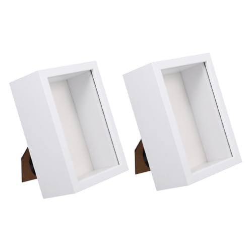 JECOMPRIS 2pcs Holzbox Frame Display Hülle 3d Bilderrahmen -display -hülle Für Blumen Basteln Fotos Und Tickets von JECOMPRIS