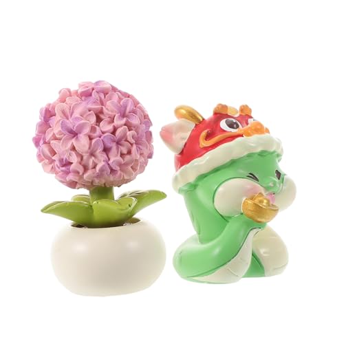 JECOMPRIS 2stücke Auto Dashboard Dekoration Kawaii Feng Shui Chinesische Statue Und Kunstblume Für Autointerieur Süße Resin-Ornamente Für Ansprechende JECOMPRIS 2stücke Auto Dashboard Dekoration Kawaii Feng Shui Chinesische Statue Und Kunstblume Für Autointerieur Süße Resin-Ornamente Für Ansprechende von JECOMPRIS