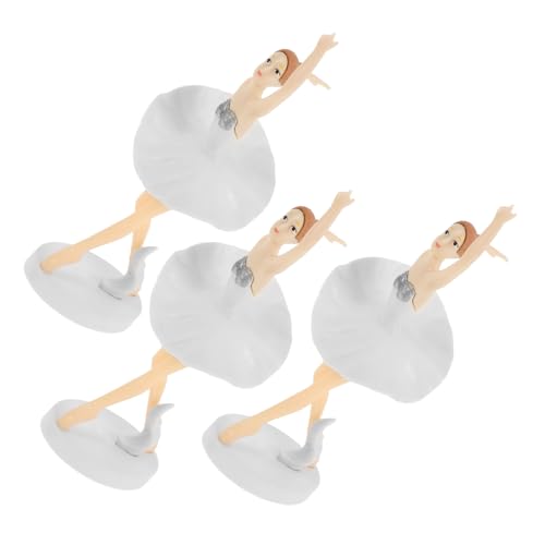 JECOMPRIS 3 Stück Kuchendekorationspuppe Dekorationen für Mädchenfiguren Ballett Geburtstagsdekorationen Miniatur Alles Gute zum Geburtstagstorte Toper Partykuchendekorationen PVC Weiß JECOMPRIS 3 Stück Kuchendekorationspuppe Dekorationen für Mädchenfiguren Ballett Geburtstagsdekorationen Miniatur Alles Gute zum Geburtstagstorte Toper Partykuchendekorationen PVC Weiß von JECOMPRIS