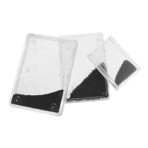 JECOMPRIS 3 Teiliges Magnetfeld Demonstrationsgerät Eisenfüllungen Für Wissenschaftliche Experimente Klebrige Magnete Punkte Physik Wissenschaftsmagnete Kit Schwarzes Eisenoxid von JECOMPRIS