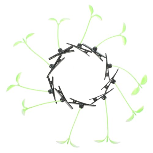 JECOMPRIS 30 Stück Lustige Bohnen Haarclips für Niedliche Sprout Haarspangen für Schule und Leichte und Bequeme Haarklammern im Pflanzen Design Outfit von JECOMPRIS