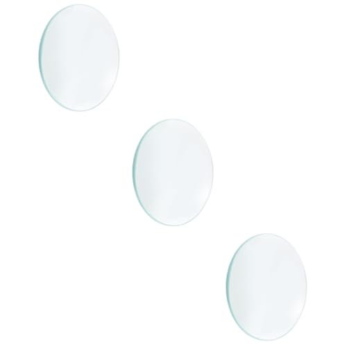 JECOMPRIS 3St Lupe Kondensorlinse Optische Linsen durchmesser vergrößerungsglas Die Glaslinse kleiner Kreisspiegel konvex vergrößern Spotlight-Objektiv optische Linse aus Glas Transparent von JECOMPRIS