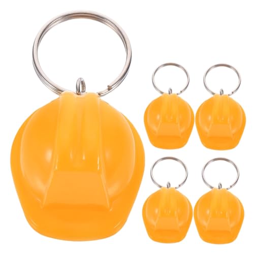 JECOMPRIS 5 Stück Mini-bauarbeiterhut-schlüsselanhänger: Kleine Helmanhänger, Schlüsselanhänger, Deko, Tasche, Hängedekoration – Bauarbeiter-party- von JECOMPRIS