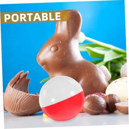JECOMPRIS 50 Stück Runde Befüllbare Kunststoffkapseln für Greifautomaten Bunte Spielzeugkapseln Nachfüllbare Candy Balls für Partygeschenke Weihnachtsfeiern Vending Toys Zubehör von JECOMPRIS