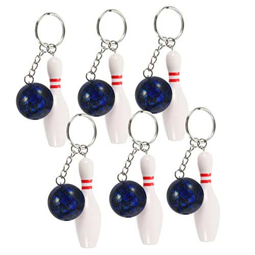 JECOMPRIS 6 Stück Bowling Pin Schlüsselanhänger Teilig Blau für Bowling Partys als Mitgebsel und für für Geburtstagsfeiern und Feiertage JECOMPRIS 6 Stück Bowling Pin Schlüsselanhänger Teilig Blau für Bowling Partys als Mitgebsel und für für Geburtstagsfeiern und Feiertage von JECOMPRIS