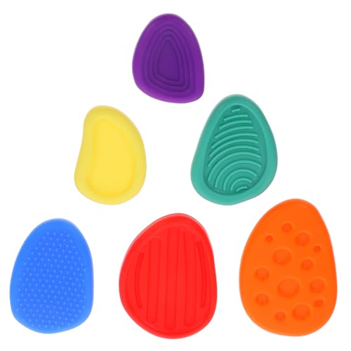 JECOMPRIS 6 Stück Sinnessteinspielzeug Für Fidget-Controller Leises Zappelspielzeug Zappeln Für Teenager Kleine Spielzeuge Für Kinderpreise Sensorisch Kieselgel von JECOMPRIS