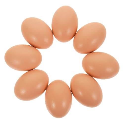 JECOMPRIS 8 Stück Künstliche Holzeier für DIY Bastelarbeiten Ostern Dekorationen Glatte Holz Eier für Hühnerlegen Unlackierte Holz Eier für Kreative Projekte JECOMPRIS 8 Stück Künstliche Holzeier für DIY Bastelarbeiten Ostern Dekorationen Glatte Holz Eier für Hühnerlegen Unlackierte Holz Eier für Kreative Projekte von JECOMPRIS