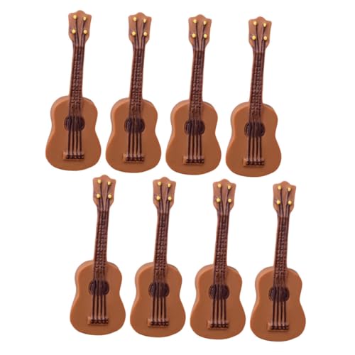JECOMPRIS 8Stücke Mini Gitarre Kunstharz Gitarren Modell für Puppenhaus Dekoration Mini Musikinstrumente für Kreative Wohnräume und DIY Projekte JECOMPRIS 8Stücke Mini Gitarre Kunstharz Gitarren Modell für Puppenhaus Dekoration Mini Musikinstrumente für Kreative Wohnräume und DIY Projekte von JECOMPRIS