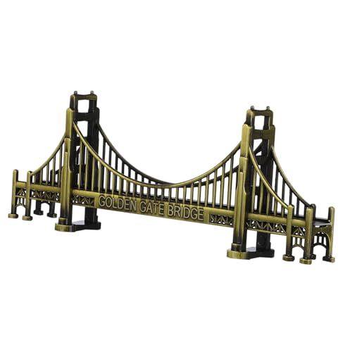 JECOMPRIS American Gate Bridge Modell aus Detailreiches Architektonisches Dekor für Tisch Büro und Vintage Metallkunstwerk in Grünbronze und Wohnaccessoire JECOMPRIS American Gate Bridge Modell aus Detailreiches Architektonisches Dekor für Tisch Büro und Vintage Metallkunstwerk in Grünbronze und Wohnaccessoire von JECOMPRIS