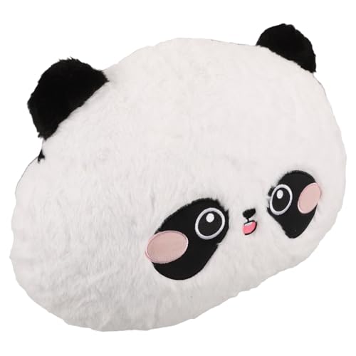 JECOMPRIS Auto Panda Taille Autositz Autokissen Cartoon Muster Panda Gefüllter Panda Tragbares Kissen Panda Weichheit Auto Kopfstützenkissen Panda Kopf Riesenpanda Abdeckung von JECOMPRIS