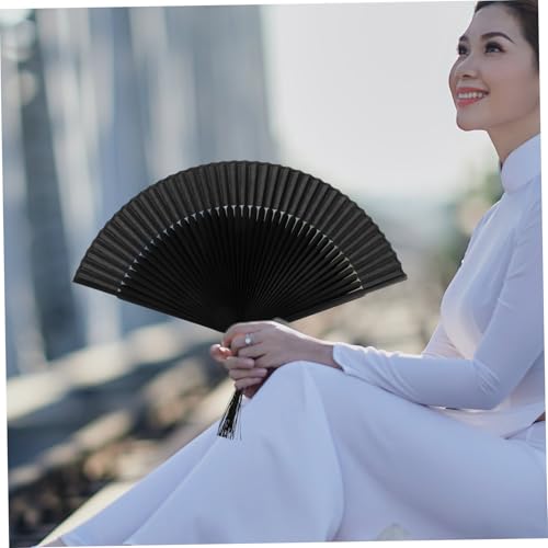 JECOMPRIS Chinesischer Faltbarer Holz handfächer mit Quaste Eleganter Vintage stil Leichter Stofffächer für Damen Geschenkidee und Dekoration bei Hochzeiten und Festen JECOMPRIS Chinesischer Faltbarer Holz handfächer mit Quaste Eleganter Vintage stil Leichter Stofffächer für Damen Geschenkidee und Dekoration bei Hochzeiten und Festen von JECOMPRIS
