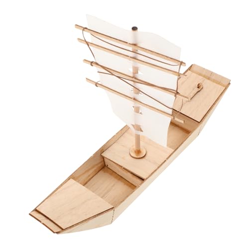 JECOMPRIS DIY Holz Segelboot Modellbau Kit für Unvollendetes Holzpuzzle Boot Bausatz für Kreative Dekoration und Bildungsaktivitäten für Junge und Bastelbegeisterte JECOMPRIS DIY Holz Segelboot Modellbau Kit für Unvollendetes Holzpuzzle Boot Bausatz für Kreative Dekoration und Bildungsaktivitäten für Junge und Bastelbegeisterte von JECOMPRIS