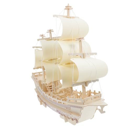JECOMPRIS DIY Holz Segelschiff Modellbausatz Puzzle Nautisches Dekor Holzmodell Handgefertigt Historisches Segelschiff Ornament Für Erwachsene JECOMPRIS DIY Holz Segelschiff Modellbausatz Puzzle Nautisches Dekor Holzmodell Handgefertigt Historisches Segelschiff Ornament Für Erwachsene von JECOMPRIS