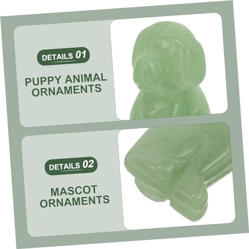 JECOMPRIS Grüne Jade Hund Figur aus Natürlichem Stein Handgeschnitzte Miniatur Deko für Zuhause Langlebiges Haustier Ornament Geeignet für Regal Garten und Wohnraumgestaltung JECOMPRIS Grüne Jade Hund Figur aus Natürlichem Stein Handgeschnitzte Miniatur Deko für Zuhause Langlebiges Haustier Ornament Geeignet für Regal Garten und Wohnraumgestaltung von JECOMPRIS