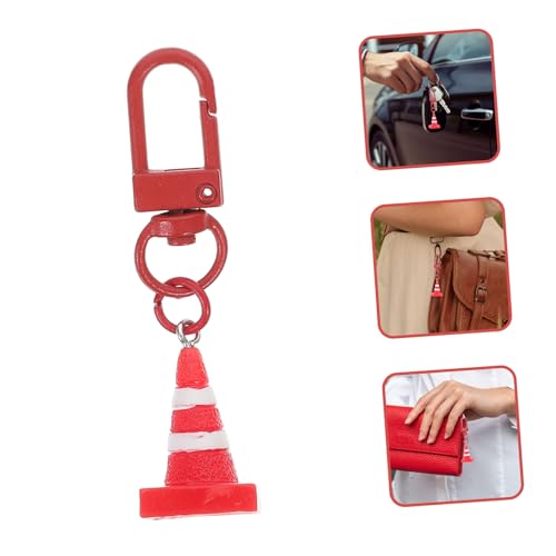 JECOMPRIS Kreativer Straßenkegel Schlüsselanhänger Rot Mini Verkehrskegel Taschenanhänger Partydekoration Für Schlüssel Taschen JECOMPRIS Kreativer Straßenkegel Schlüsselanhänger Rot Mini Verkehrskegel Taschenanhänger Partydekoration Für Schlüssel Taschen von JECOMPRIS