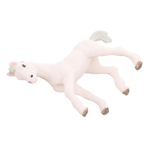 JECOMPRIS Künstliche Pferdestatue Realistisches Pferdefiguren Modell aus Kunststoff für Dekoration Lehrmittel und Fotografie für Zuhause und Partys von JECOMPRIS