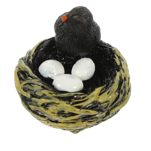 JECOMPRIS Künstliches Nest aus Resin mit Dekorationsvogel für Garten Mikrolandschaften für Kreative DIY Projekte und Niedliches Accessoire für Puppenhäuser JECOMPRIS Künstliches Nest aus Resin mit Dekorationsvogel für Garten Mikrolandschaften für Kreative DIY Projekte und Niedliches Accessoire für Puppenhäuser von JECOMPRIS