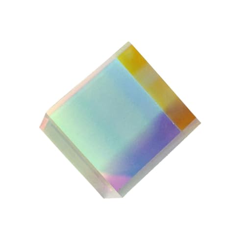 JECOMPRIS Optisches RGB Dispersion Prism X CUBE 10x10x10mm Für Physikexperimente Dekoration Und Kunst Hochwertiger Glaswürfel Für Bildungszwecke Und Wissenschaftliche Anwendungen von JECOMPRIS