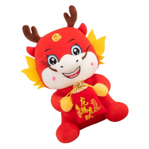 JECOMPRIS Plüsch Drache Chinesisches Neujahr Dekorationsspielzeug Süße Drachenspielzeug Puppe als für Familie und Freunde für Fröhliche Anlässe von JECOMPRIS