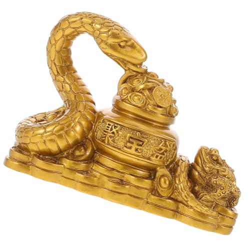 JECOMPRIS Reiches Schlangenornament Realistische Schlange Figur für Chinesisches Neujahr Feng Shui Deko für Garten Büro und Zuhause Tierkreiszeichen Snake Statue JECOMPRIS Reiches Schlangenornament Realistische Schlange Figur für Chinesisches Neujahr Feng Shui Deko für Garten Büro und Zuhause Tierkreiszeichen Snake Statue von JECOMPRIS