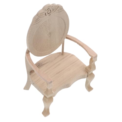 JECOMPRIS Retro Kleiner Stuhl Feengartendekoration Tiny House liefert Mini-Stuhl winziger Hausstuhl Dollhouse Chair Mini-Salon Puppenhaus-Miniatur-Stühle puppenhaus Liege hölzern Beige JECOMPRIS Retro Kleiner Stuhl Feengartendekoration Tiny House liefert Mini-Stuhl winziger Hausstuhl Dollhouse Chair Mini-Salon Puppenhaus-Miniatur-Stühle puppenhaus Liege hölzern Beige von JECOMPRIS