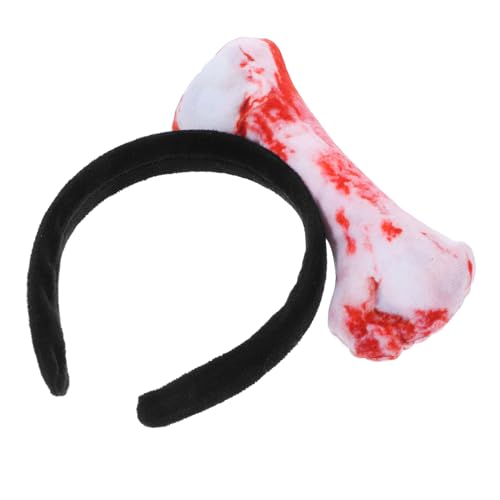 JECOMPRIS Simuliertes Knochen Haarband Stirnband Cartoon Haarband Knochen Kostüm Zubehör Höhle Cosplay Party Zubehör Knochen Kostüm Zubehör Kreative Haar Accessoires Stirnband Für von JECOMPRIS