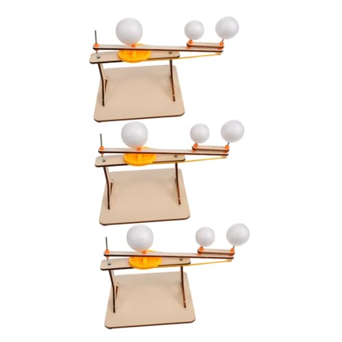 JECOMPRIS Sonnensystem-Bausatz Modell Himmelsrotationsmodell Sonne Erde Mond Modellbausatz für Klassenzimmer der 3. Klasse von JECOMPRIS