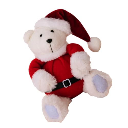JECOMPRIS Weihnachtsbär Puppe Plüschbär Entzückender Plüschbär Kleine Bären Entzückendes Bärenspielzeug Tierfigur Spielzeugbären Bärendekor Bär Plüschtiere Kleine Plüschtiere Bärenfiguren von JECOMPRIS