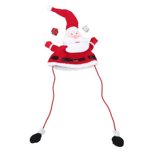 JECOMPRIS Weihnachtsmann Mütze Lustige Santa Claus Mütze Für Frauen Und Männer Bequeme Und Leichte Weihnachtsmütze Als Fotorequisit Und Party-zubehör Festtagsdekoration Für Erwachsene von JECOMPRIS