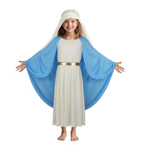 JEGERMIG Halloween-Kostüm für Kinder, Jungfrau Maria, Jesus, Jesus, Jesus, Cosplay, Weihnachtsanzug JEGERMIG Halloween-Kostüm für Kinder, Jungfrau Maria, Jesus, Jesus, Jesus, Cosplay, Weihnachtsanzug von JEGERMIG