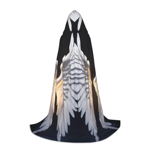 JEJEA Engelsflügel-Druck, Halloween, Cosplay, Weihnachten, Party, Outfits, Zauberer-Robe, Halloween, Umhang, Mittelalter-Renaissance JEJEA Engelsflügel-Druck, Halloween, Cosplay, Weihnachten, Party, Outfits, Zauberer-Robe, Halloween, Umhang, Mittelalter-Renaissance von JEJEA