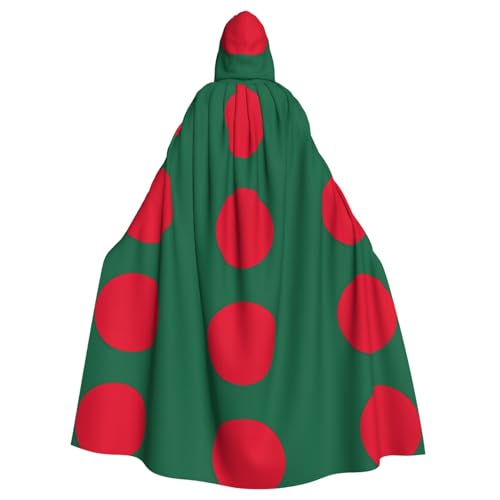 JEJEA Flagge von Bangladesch Druck Hexe Zauberer Kapuzenumhang Erwachsene Halloween Party Umhang für Hexe Vampir Cosplay Kostüm von JEJEA