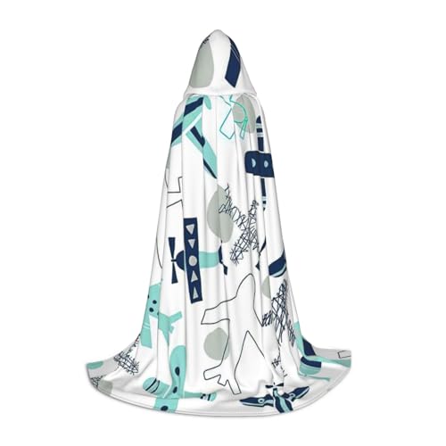 JEJEA Flugzeug-Druck, Halloween, Cosplay, Weihnachten, Party, Outfits, Zauberer, Robe, Halloween, Umhang, Mittelalterliche Renaissance JEJEA Flugzeug-Druck, Halloween, Cosplay, Weihnachten, Party, Outfits, Zauberer, Robe, Halloween, Umhang, Mittelalterliche Renaissance von JEJEA